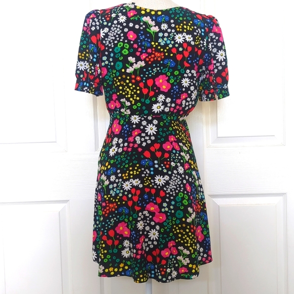 The Kooples Shirt Sleeve Floral Printed Dress - Picture 9 of 12